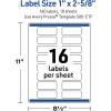 imageAvery Printable Rectangle Labels Sure Feed Technology Double Gold Border Florals Design 1quot x 258quot Matte White Permanent Labels LaserInkjet 160 Total Great for AddressingBlack Border With Gold Veins