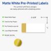 imageAvery Printable Rectangle Labels Sure Feed Technology Double Gold Border Florals Design 1quot x 258quot Matte White Permanent Labels LaserInkjet 160 Total Great for AddressingDipped Gold Edge
