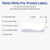 imageAvery Printable Rectangle Labels Sure Feed Technology Double Gold Border Florals Design 1quot x 258quot Matte White Permanent Labels LaserInkjet 160 Total Great for AddressingBlue Waves