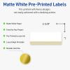 imageAvery Printable Rectangle Labels Sure Feed Technology Double Gold Border Florals Design 1quot x 258quot Matte White Permanent Labels LaserInkjet 160 Total Great for AddressingGold Lace Trim