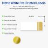 imageAvery Printable Rectangle Labels Sure Feed Technology Double Gold Border Florals Design 1quot x 258quot Matte White Permanent Labels LaserInkjet 160 Total Great for AddressingDouble Dipped Gold Edge