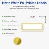 imageAvery Printable Rectangle Labels Sure Feed Technology Double Gold Border Florals Design 1quot x 258quot Matte White Permanent Labels LaserInkjet 160 Total Great for AddressingMultilined Gold Border