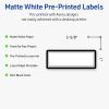 imageAvery Printable Rectangle Labels Sure Feed Technology Double Gold Border Florals Design 1quot x 258quot Matte White Permanent Labels LaserInkjet 160 Total Great for AddressingDouble Black Border