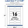 imageAvery Printable Rectangle Labels Sure Feed Technology Double Gold Border Florals Design 1quot x 258quot Matte White Permanent Labels LaserInkjet 160 Total Great for AddressingGold Lace Trim