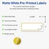imageAvery Printable Rectangle Labels Sure Feed Technology Double Gold Border Florals Design 1quot x 258quot Matte White Permanent Labels LaserInkjet 160 Total Great for AddressingDouble Gold Border With Florals