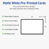 imageAvery Printable Rectangle Postcards Gold MultiLined Border 4quot x 6quot Matte White LaserInkjet 20ct Great for PostcardsDouble Black Border