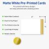 imageAvery Printable Rectangle Postcards Gold MultiLined Border 4quot x 6quot Matte White LaserInkjet 20ct Great for PostcardsDouble Dipped Gold Edge