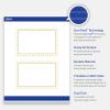 imageAvery Printable Rectangle Postcards Gold MultiLined Border 4quot x 6quot Matte White LaserInkjet 20ct Great for PostcardsGold Border with Gold Dots