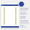 imageAvery Printable Rectangle Postcards Gold MultiLined Border 4quot x 6quot Matte White LaserInkjet 20ct Great for PostcardsGold Dots Edge