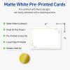 imageAvery Printable Rectangle Postcards Gold MultiLined Border 4quot x 6quot Matte White LaserInkjet 20ct Great for PostcardsGreen Florals with Gold Dots
