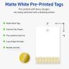 imageAvery Printable Rectangle Tags Gold Dots Green Florals 2quot x 3quot Matte White LaserInkjet 80ct Great for Product TagsGold Lace Trim