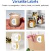 imageAvery Printable Round Labels Sure Feed Technology Gold Beads Design 2quot Diameter Glossy White Permanent Adhesive LaserInkjet 120 Total Great for Product MerchandisingDouble Dipped Gold Edge