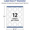 imageAvery Printable Round Labels Sure Feed Technology Gold Beads Design 2quot Diameter Glossy White Permanent Adhesive LaserInkjet 120 Total Great for Product MerchandisingGold Beads