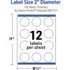 imageAvery Printable Round Labels Sure Feed Technology Gold Dots Edge Design 2quot Diameter Matte White Permanent Labels LaserInkjet 120 Total Great for Product MerchandisingGold Monstera Leaves