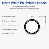 imageAvery Printable Round Labels Sure Feed Technology Gold Dots Edge Design 2quot Diameter Matte White Permanent Labels LaserInkjet 120 Total Great for Product MerchandisingBlack  White Polka Dots