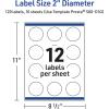 imageAvery Printable Round Labels Sure Feed Technology Gold Dots Edge Design 2quot Diameter Matte White Permanent Labels LaserInkjet 120 Total Great for Product MerchandisingDipped Gold Edge