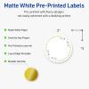 imageAvery Printable Round Labels Sure Feed Technology Gold Dots Edge Design 2quot Diameter Matte White Permanent Labels LaserInkjet 120 Total Great for Product MerchandisingGreen Florals With Gold Dots