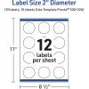 imageAvery Printable Round Labels Sure Feed Technology Gold Dots Edge Design 2quot Diameter Matte White Permanent Labels LaserInkjet 120 Total Great for Product MerchandisingBlack  White Polka Dots