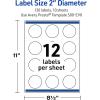imageAvery Printable Round Labels Sure Feed Technology Gold Dots Edge Design 2quot Diameter Matte White Permanent Labels LaserInkjet 120 Total Great for Product MerchandisingBlue Waves