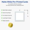 imageAvery Printable Square Cards Gold Dots Green Florals 2quot x 2quot Matte White Square Cards LaserInkjet 120ct Great for Business PromotionBlue Border with Gold Dots