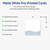 imageAvery Printable Square Cards Gold Dots Green Florals 2quot x 2quot Matte White Square Cards LaserInkjet 120ct Great for Business PromotionBlue Waves