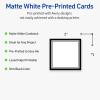 imageAvery Printable Square Cards Gold Dots Green Florals 2quot x 2quot Matte White Square Cards LaserInkjet 120ct Great for Business PromotionDouble Black Border