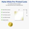imageAvery Printable Square Cards Gold Dots Green Florals 2quot x 2quot Matte White Square Cards LaserInkjet 120ct Great for Business PromotionGold Blush