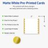 imageAvery Printable Square Cards Gold Dots Green Florals 2quot x 2quot Matte White Square Cards LaserInkjet 120ct Great for Business PromotionGold Dots Edge