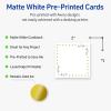 imageAvery Printable Square Cards Gold Dots Green Florals 2quot x 2quot Matte White Square Cards LaserInkjet 120ct Great for Business PromotionGreen Florals with Gold Dots