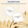 imageAvery Printable Square Cards Gold Dots Green Florals 2quot x 2quot Matte White Square Cards LaserInkjet 120ct Great for Business PromotionGreen Florals with Gold Dots
