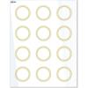 imageAvery Printable Round Labels Sure Feed Technology Gold Beads Design 2quot Diameter Glossy White Permanent Adhesive LaserInkjet 120 Total Great for Product MerchandisingMultilined Gold Border