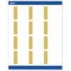 imageAvery Printable Square Labels GoldDipped Edge 2quot x 2quot Matte White Square Labels Permanent LaserInkjet 120ct Great for Product MerchandisingDipped Gold Edge
