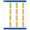imageAvery Printable Square Labels GoldDipped Edge 2quot x 2quot Matte White Square Labels Permanent LaserInkjet 120ct Great for Product MerchandisingDouble Dipped Gold Edge