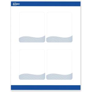 imageAvery Printable Rectangle Labels Gold Double Border Florals 4quot x 313quot Matte White Rectangle Labels Permanent LaserInkjet 40ct Great for Product MerchandisingBlue Waves