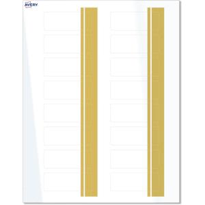 imageAvery Printable Rectangle Labels Sure Feed Technology Blue Border Gold Dots Design 1quot x 258quot Glossy White Permanent Adhesive LaserInkjet 160 Total Great for AddressingDouble Dipped Gold Edge