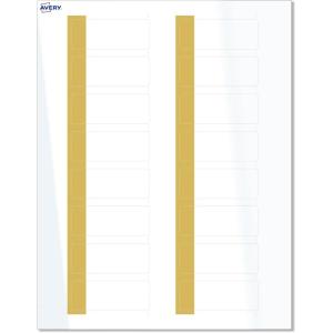 imageAvery Printable Rectangle Labels Sure Feed Technology Blue Border Gold Dots Design 1quot x 258quot Glossy White Permanent Adhesive LaserInkjet 160 Total Great for AddressingDipped Gold Edge