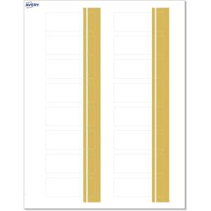 imageAvery Printable Rectangle Labels Sure Feed Technology Double Gold Border Florals Design 1quot x 258quot Matte White Permanent Labels LaserInkjet 160 Total Great for AddressingDouble Dipped Gold Edge