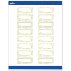 imageAvery Printable Rectangle Labels Sure Feed Technology Double Gold Border Florals Design 1quot x 258quot Matte White Permanent Labels LaserInkjet 160 Total Great for AddressingGold Monstera Leaves