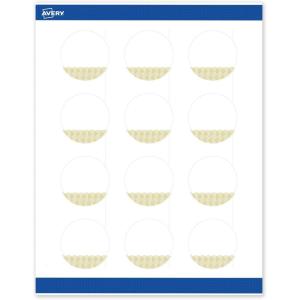 imageAvery Printable Round Labels Sure Feed Technology Gold Dots Edge Design 2quot Diameter Matte White Permanent Labels LaserInkjet 120 Total Great for Product MerchandisingGold Lace Trim