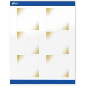 imageAvery Printable Square Labels Gold Dots Green Florals 3quot x 3quot Glossy White Square Labels Permanent LaserInkjet 60ct Great for Product MerchandisingGold Blush