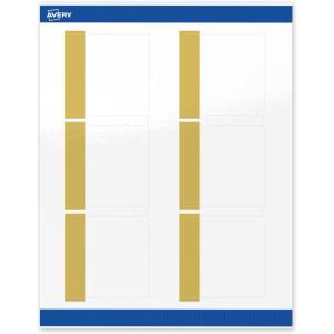 imageAvery Printable Square Labels Gold Dots Green Florals 3quot x 3quot Glossy White Square Labels Permanent LaserInkjet 60ct Great for Product MerchandisingDipped Gold Edge