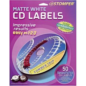 imageAvery CD Stomper Matte White CD Labels 98108 Pack of 50 98108