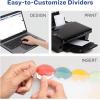 imageAvery Insertable Style Edge Plastic Mini Dividers for 3 Ring Binders 55quot x 85quot 5Tab Sets Multicolor 4 Binder Divider Sets 21118One Size Pack of 6