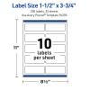 imageAvery Outdoor Waterproof Rectangle Labels with Sure Feed Technology 15quot x 375quot White Film PrinttoTheEdge Compatible with Laser Printers 500 Labels Total250 labels