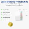 imageAvery Printable Rectangle Labels Gold Dots Blue Border 4quot x 313quot Glossy White Rectangle Labels Permanent LaserInkjet 40ct Great for Product MerchandisingWatercolors With Gold Ginkgo Leaves