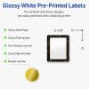 imageAvery Printable Rectangle Labels Gold Dots Blue Border 4quot x 313quot Glossy White Rectangle Labels Permanent LaserInkjet 40ct Great for Product MerchandisingBlack Border With Gold Veins