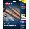 imageAvery Printable Shipping Labels with Sure Feed 2quot x 4quot Glossy Crystal Clear 100 Blank Mailing Labels 65225 Packs