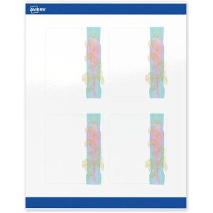 imageAvery Printable Rectangle Labels Gold Dots Blue Border 4quot x 313quot Glossy White Rectangle Labels Permanent LaserInkjet 40ct Great for Product MerchandisingWatercolors With Gold Ginkgo Leaves