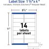 imageAvery Printable Address Labels Sure Feed Technology 113quot x 4quot Matte Clear Permanent Adhesive Inkjet Printable 140 Blank Mailing Labels Great Product Merchandising Jars and More 18662113 in X 4 in