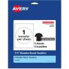 imageAvery Dark Transfer Paper for TShirts 75quot Diameter Pre DieCut IronOn Circle Transfers PrinttotheEdge 5 Sheets of Heat Transfer Paper 5 Total 0223375